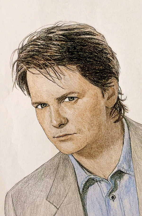 Michael J. Fox illustration