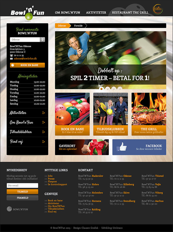 Bowl'n'Fun website